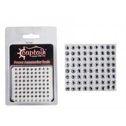 Captain 7632 Göz 6mm Naturel Silikon Damla Göz 64lü Paket