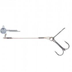 Balzer 16100 Silikon Yemler İçin Çelik Telli Spiral Kafa Rig 55cm-Standart-5 GR
