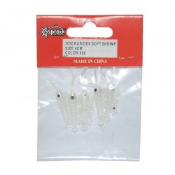 Captain 3050 Silikon Karides 4cm Suni Yem 5li Paket-006-