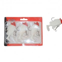 Captain 3563 Orient Soft 9cm Levrek Silikonu 3lü Set Suni Balık-1-
