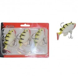 Captain 3563 Orient Soft 9cm Levrek Silikonu 3lü Set Suni Balık-4-