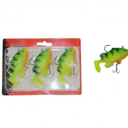 Captain 3563 Orient Soft 9cm Levrek Silikonu 3lü Set Suni Balık-5-