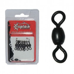 Captain 5008 Rulmanlı Crane Fırdöndü 10lu Paket Mat Black-Standart-1