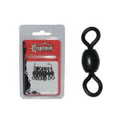 Captain 5008 Rulmanlı Crane Fırdöndü 6lı Paket Mat Black