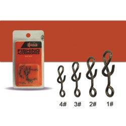 Captain 5019 Sahte Balık Klipsi Spiral 15li Paket Black Nikel