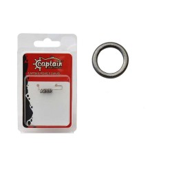 Captain 5146 Assist Halkası İnox 10lu Paket Black Nikel