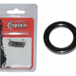 Captain 5148 Jig Halkası İnox 10lu Paket Black Nikel-Standart-0.60 MM
