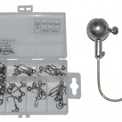 Captain 6435 Compact Eco Kutulu Jig Head Seti-Standart-3GR-40ADET