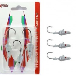 Captain 6457 Jig Head 15gr Ultimate Sardine 3lü Set-4-