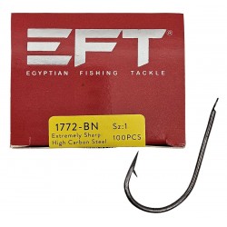 EFT 1772 Kısa Pala Black Nikel  İğne 100 Adet