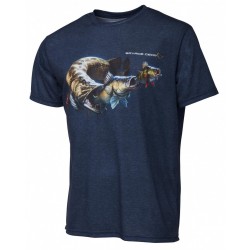 Savage Gear Cannibal T-Shirt Blue Melange