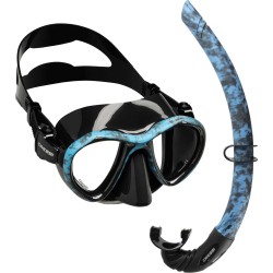 Cressi Metis Maske - Corsica Şnorkel Set-BLUE CAMO-
