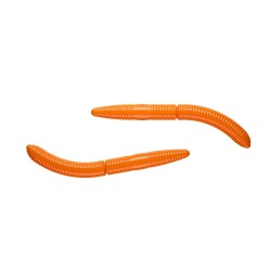 Libra Lures Fatty D’Worm Suni Yem-011 - HOT ORANGE-65MM
