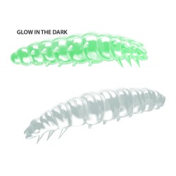 Libra Lures Larva Garlic Suni Yem-000 - GLOW UV GREEN-45MM