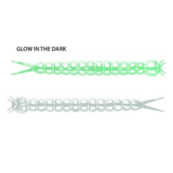 Libra Lures Slight Worm Garlic Suni Yem-000 - GLOW UV GREEN-38MM