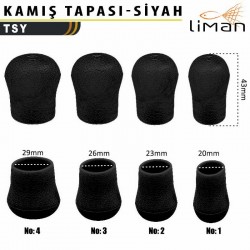 Liman Kamış Tapası Siyah - 10 Adetli