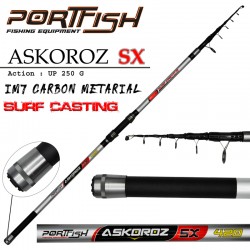 Portfish Askoroz SX Surf Carbon Kamışı UP - 250 gr 420 CM