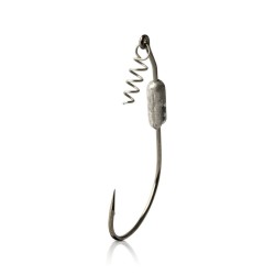 Mustad 91768S18 Power Lock Plus Spring Olta İğnesi-BLACK NICKEL-NO:4-0 3LU