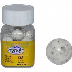 Mutant 3551 Walker Aromalı Silikon Boili 20li Kutu Suni Balık Yemi-BEYAZ-