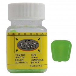 Mutant 3560 Silikon Pop Corn Aromalı Mısır 50li Kutu Sazan Yemi-GLOW-