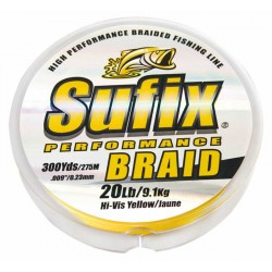 Sufix Performance Braid İp Misina-HI VIS YELLOW-0.20MM - 135MT - 13.3KG