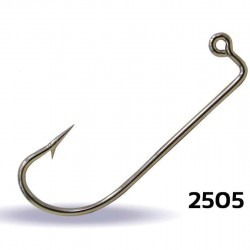Youvella 2505 Jig Head İğnesi Dövme Delikli Uzun 100lü Kutu Nikel-Standart-1-0