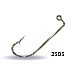 Youvella 2505 Jig Head İğnesi Dövme Delikli Uzun 100lü Kutu Nikel