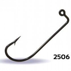 Youvella 2506 Jig Head İğnesi Dövme Delikli Uzun 100lü Kutu Black Nikel-Standart-3-0