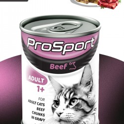 PROSPORT CHUNK SIĞIR ETLİ YETİŞKİN KEDİ KONSERVE MAMA 400GR