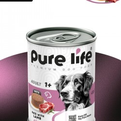 PURELİFE PATE KUZU ETLİ YETİŞKİN KÖPEK KONSERVE MAMA 400GR