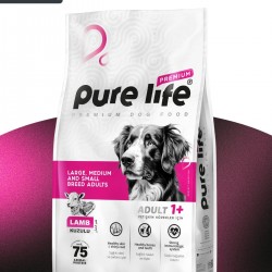 PURELİFE PREMIUM KUZULU YETİŞKİN KÖPEK MAMASI 15KG